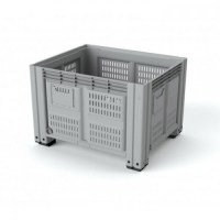 Пластиковый контейнер (iBox) 1200х1000х760 перфорированный на ножках